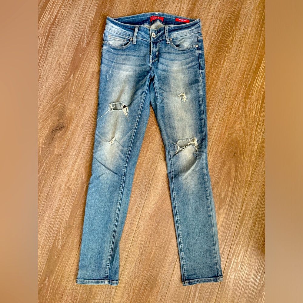 Guess Mid Rise Skinny Jeans